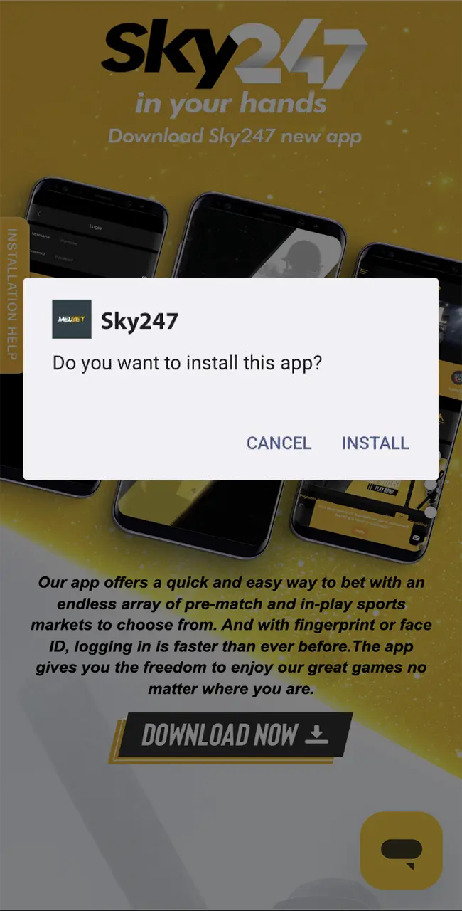 Install the app and enjoy a quality casino experience at Sky247 Casino.