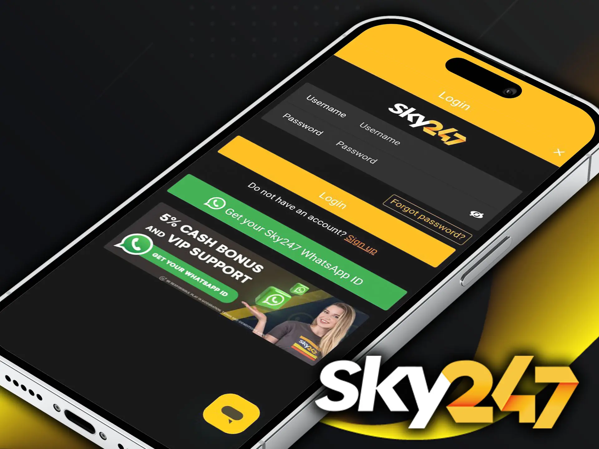 Log in and start winning with Sky247 Casino.