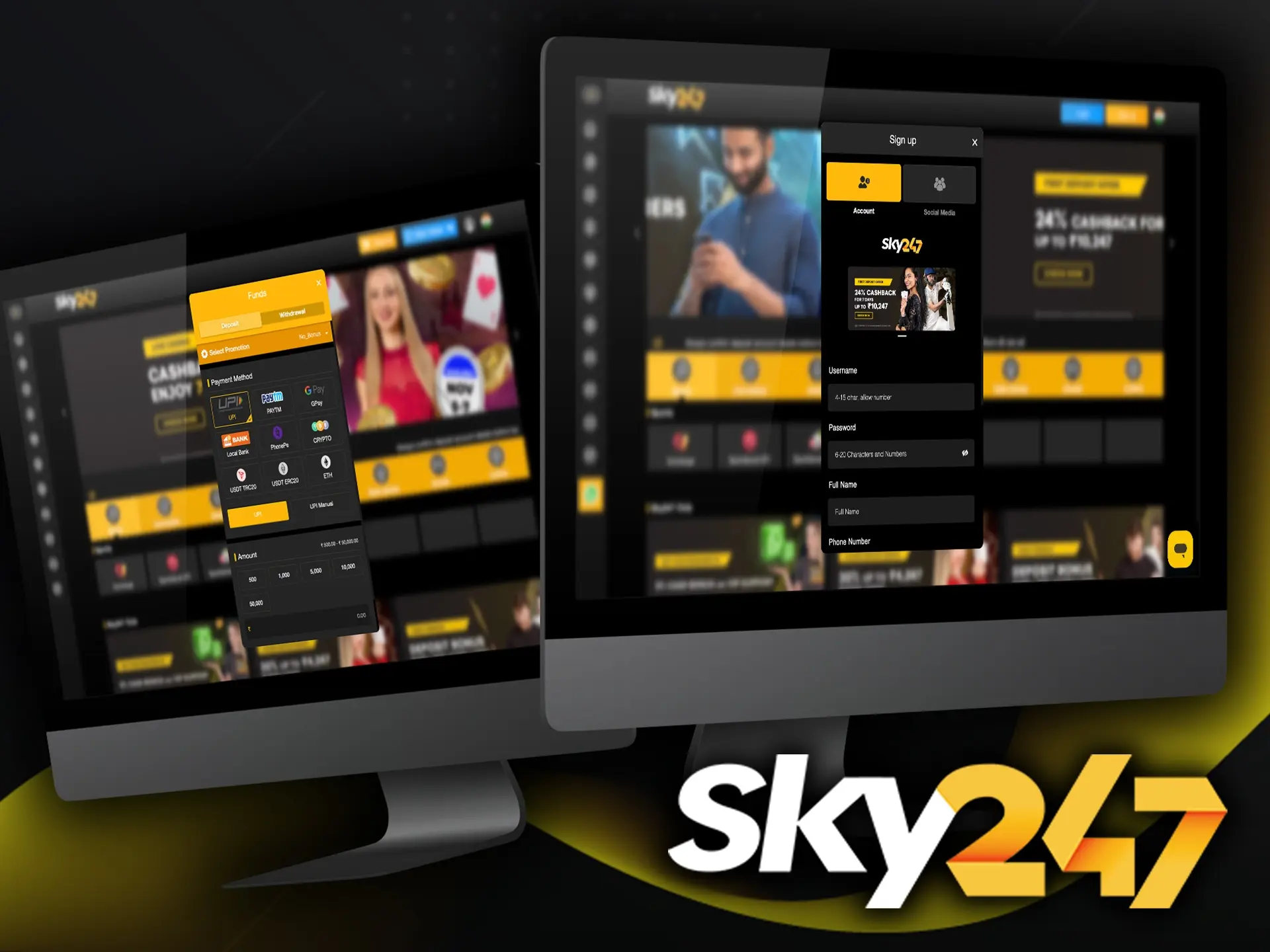 When you make your first deposit you have a big bonus to take your bets at Sky247 to the next level.