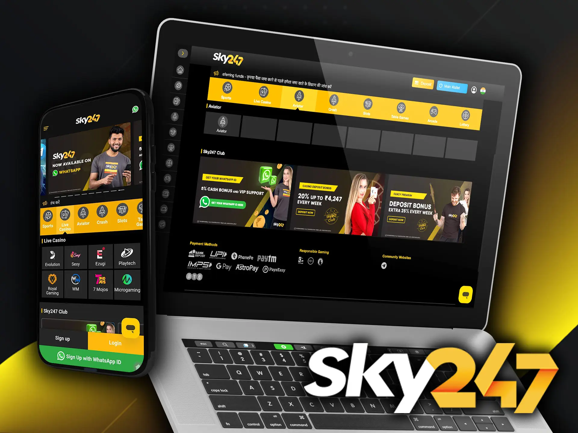 Sky247 is a big name online casino, play and enjoy without breaking the site rules.