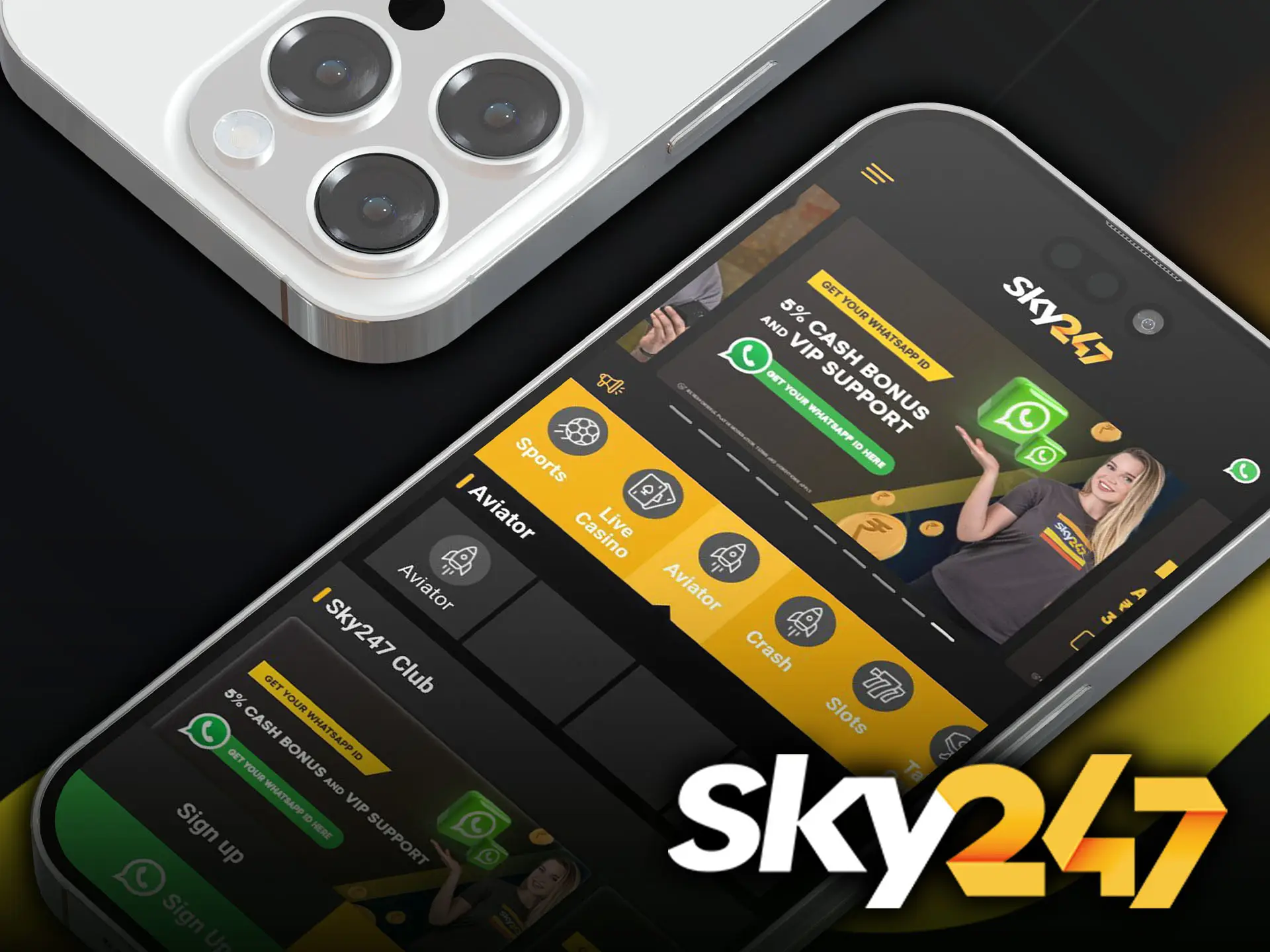 Try the secure and high-performance Sky247 app for your iOS device.