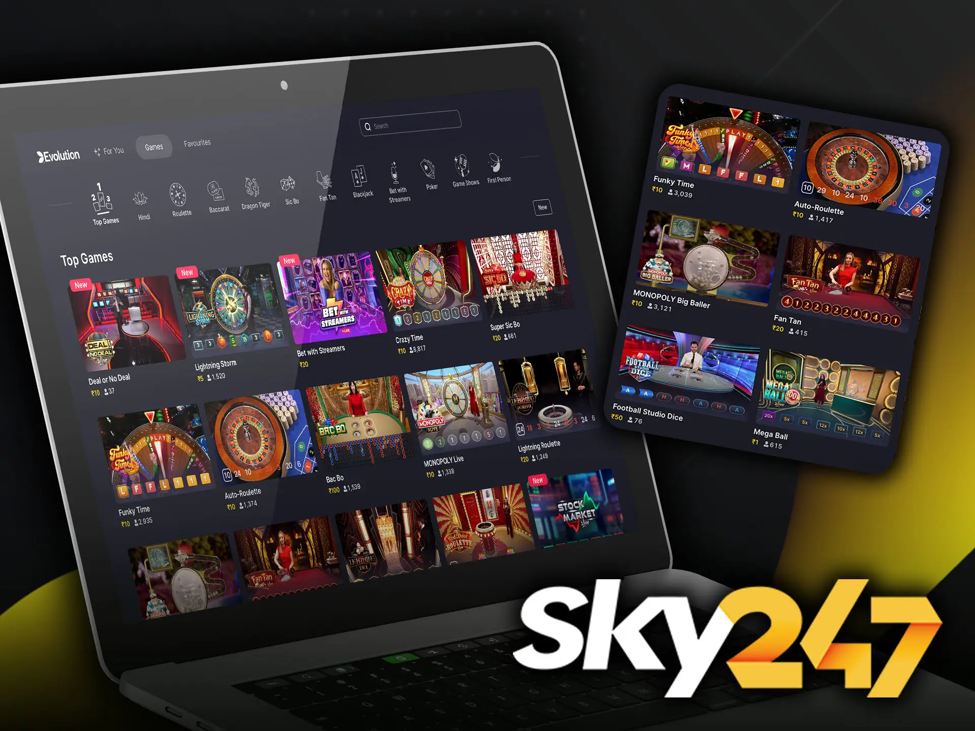 Beat the dealers at Sky247 Casino and prove your superiority.