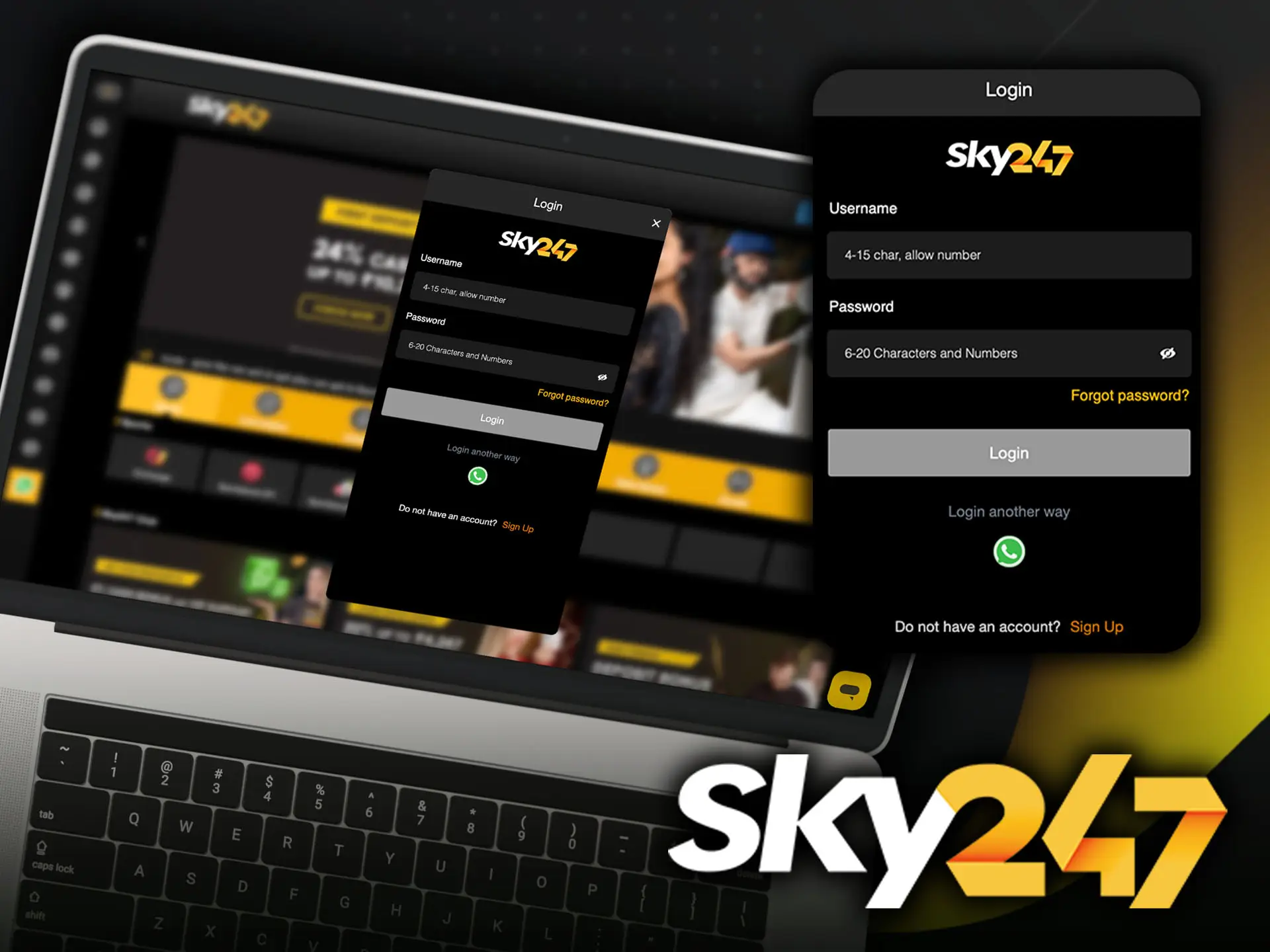 Log in to discover the world of gambling and betting from Sky247 Casino.